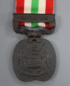 A bronze Jummoo and Kashmir medal 1895, unnamed.