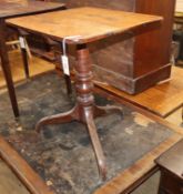 A Regency mahogany tripod wine table W.58cm