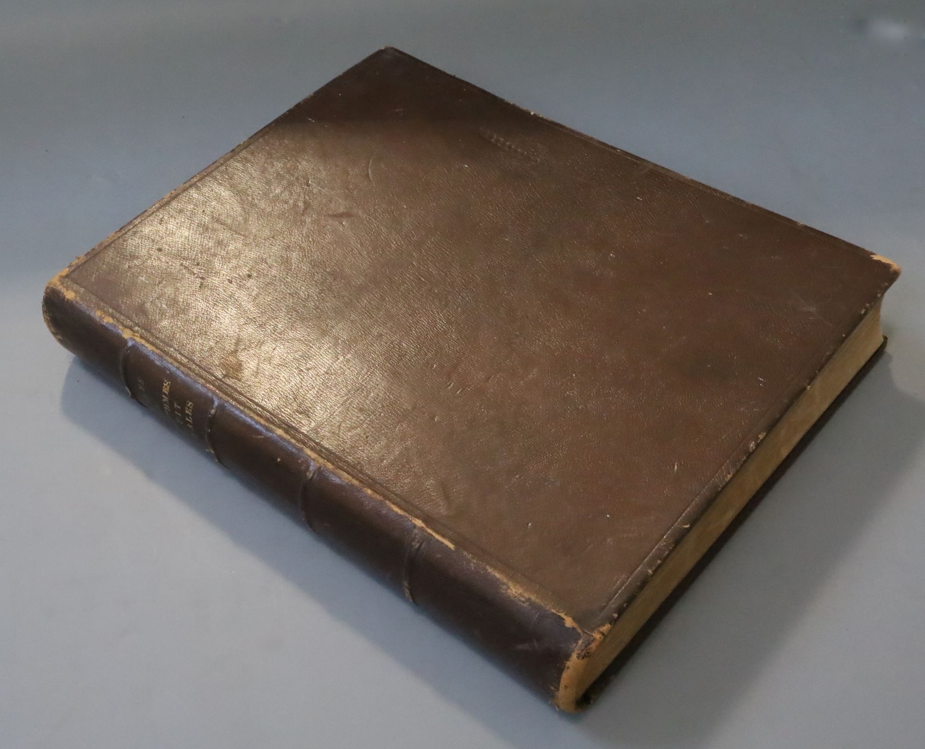 Géographique de L'Armée, Tables De Logarithmes, 1 vol, brown leather, Imprimerie Nationale, Paris - Image 2 of 2
