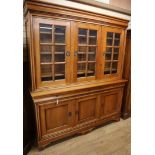 A reproduction French style cherrywood sideboard W.200cm