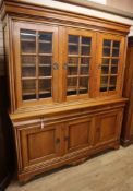 A reproduction French style cherrywood sideboard W.200cm