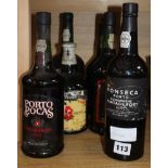 One bottle of Fonseca 1987 Vintage Port and five other ports