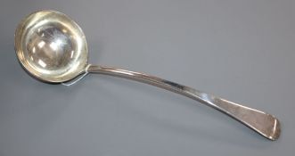 A George V silver Old English pattern soup ladle by Goldsmiths & Silversmiths Co Ltd, London,