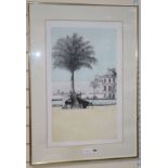 Richard Beer, (1928-2017), pencil signed etching, 'Luxembourg Gardens', Italian scene, no. 36 of