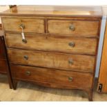 A Regency mahogany chest of drawers W.105cm