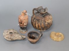 A group of Greek pottery vessels, c.4th century BC