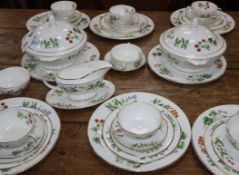 A Minton 'Meadow' pattern dinner service