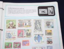 A collection of mostly 20th century stamps