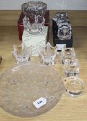 Ten items of Orrefors and other glassware