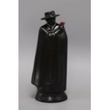 A Royal Doulton Sandman Port black glazed bottle