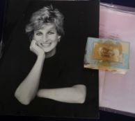 Princess Diana and Prince Charles' Wedding 1981 - a piece of wedding cake and letters related to the