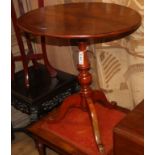 A French fruitwood wine table 66cm diameter