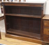 A Victorian mahogany open bookcase W.122cm