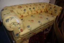 An early 20th century Chesterfield settee L.200cm