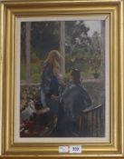 N.A.R. Young, oil on board, Home Hair Care, signed, 39 x 29cm