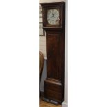 An early 19th century oak eight-day longcase clock, Snelling, Alton, having brass and silvered Roman