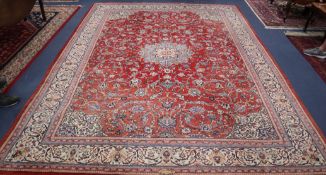 A Sarouk carpet 350 x 270cm