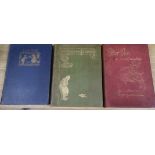 Three Arthur Rackham illustrated books: Peter Pan in Kensington Gardens, 4th edition, printed