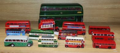 A large Green Line model of a bus and a collection