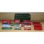 A large Green Line model of a bus and a collection