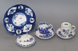 A group of Worcester blue and white