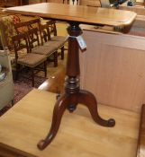 A Victorian mahogany tilt top tea table W.58cm