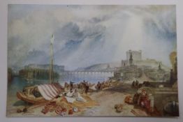 Davies, Randall - Thomas Girtin's Water-Colours, one of 200, folio original vellum bound, in