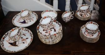A Crown Derby 'Tree of Life' pattern tea service for twelve