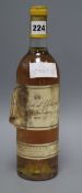 A bottle of Chateau D'Yquem 1980