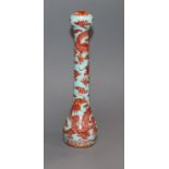 A Chinese porcelain calligraphy brush handle length 16cm