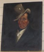 G. Patrickson, oil on canvas, Henry Irving as Jinglas, signed, 56 x 46cm, unframed