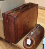 A small Gladstone bag and suitcase