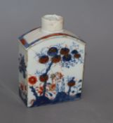 An 18th century Chinese Imari tea caddy height 12cm