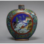 A Chinese cloisonne enamel snuff bottle