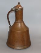A large Philippines copper water jug height 41cm