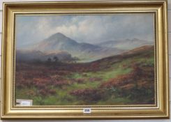 Sidney Watts (20th century), Moorland landscape, signed, 39 x 59cm