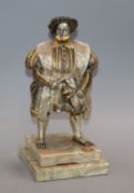Birmingham Mint, a bronze, silver and gilt limited edition figure of Henry VIII, No. 127/500, on