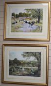 A pair of signed limited edition prints by Anthony Forster, 'Pride and Joy' and 'Country Companions'