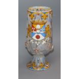 A German Historismus enamelled goblet height 17cm