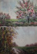 English School, a group of unframed watercolours, Named views of Devon, Cornwall and Italy, all with