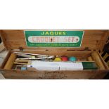 A Jaques croquet set, original box