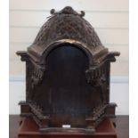A French 18th century and later church canopy / niche, with replacements W.60cm
