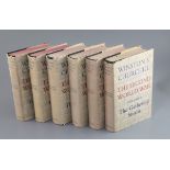Churchill, Winston L.S., Sir - The Second World War, 6 vols, original cloth in d.j.'s, 8vo,