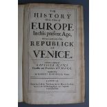 Nani, Battista - The History of the Affairs of Europe, translated by Sir Robert Honeywood, folio,