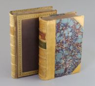 Dickens, Charles - Dombey and Son, 8vo, half calf with marbled boards, 40 plates, including title