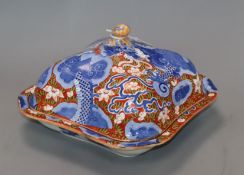 A Staffordshire pearlware 'dragon' tureen and cover, c.1820