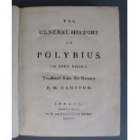 Hampton, James - The General History of Polybius, in five books, 1st edition, folio, contemporary