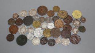 A quantity of World coinage including Roman and Replicas