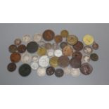 A quantity of World coinage including Roman and Replicas