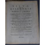 Evelyn, John - Sylva, 2 vols, qto, half calf, with frontis portrait, 42 plates and 3 folding tables,